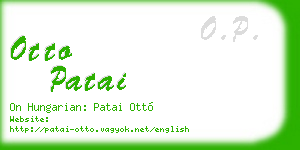 otto patai business card